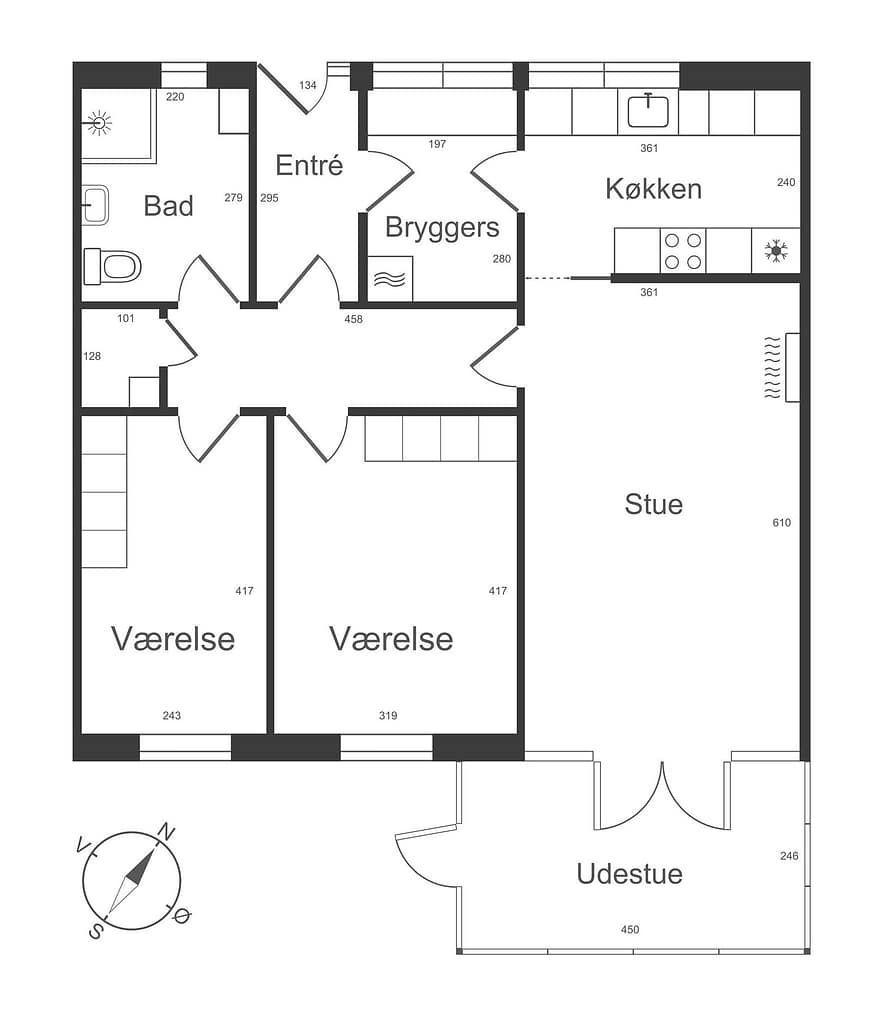 Vestergade 49 Plantegning